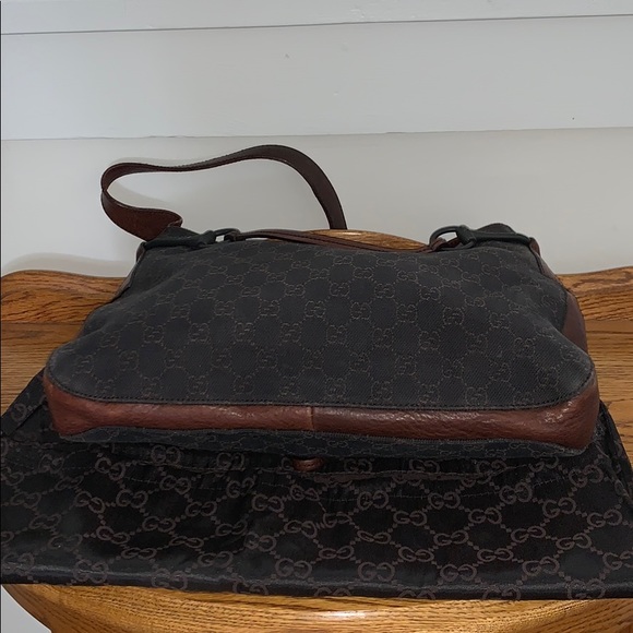 Vintage Gucci GG black canvas & leather Handbag - Picture 7 of 8